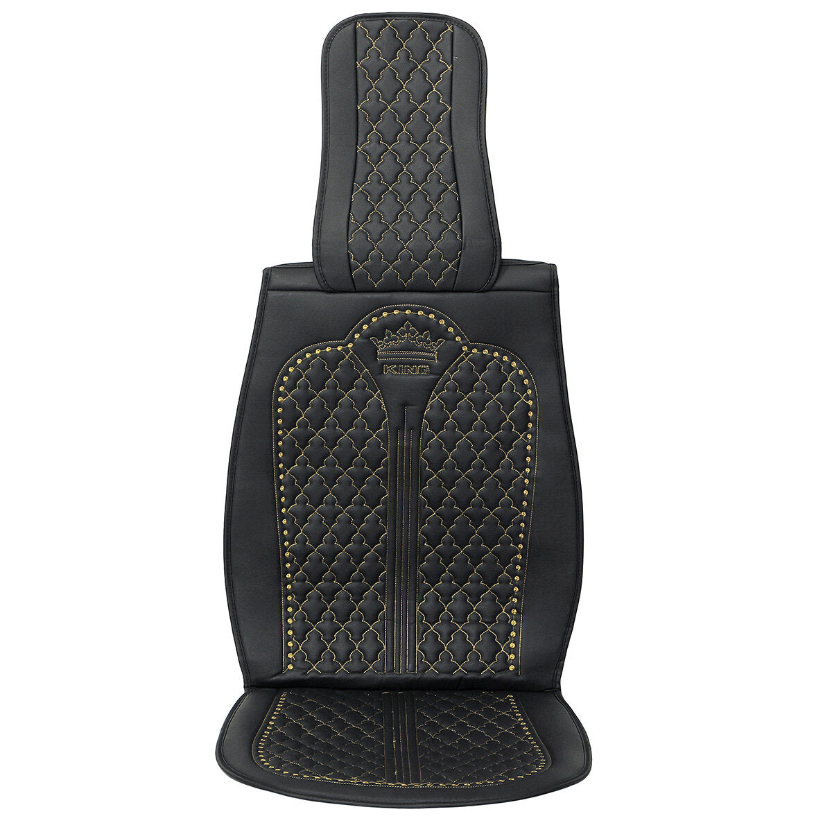 2X Front Seat Covers with Pillow and Armrest Pad for 5-Seat Cars