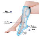 Pressotherapy Leg Massager with Air Compression, 2 Modes & 3 Intensities for Improved Circulation