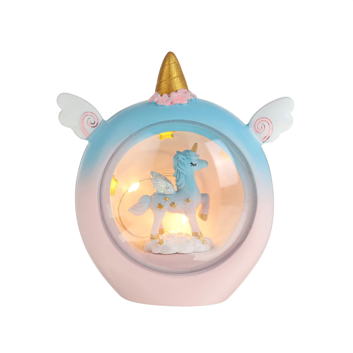 Resin Cartoon Horse Night Light - Baby Study Bedroom Lamp, Bedside Table Decor, Perfect Gift