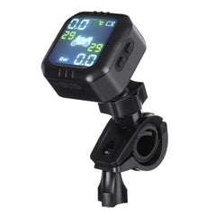 Waterproof LCD TPMS Motorcycle Tire Pressure Monitoring System with Wireless Internal Sensor