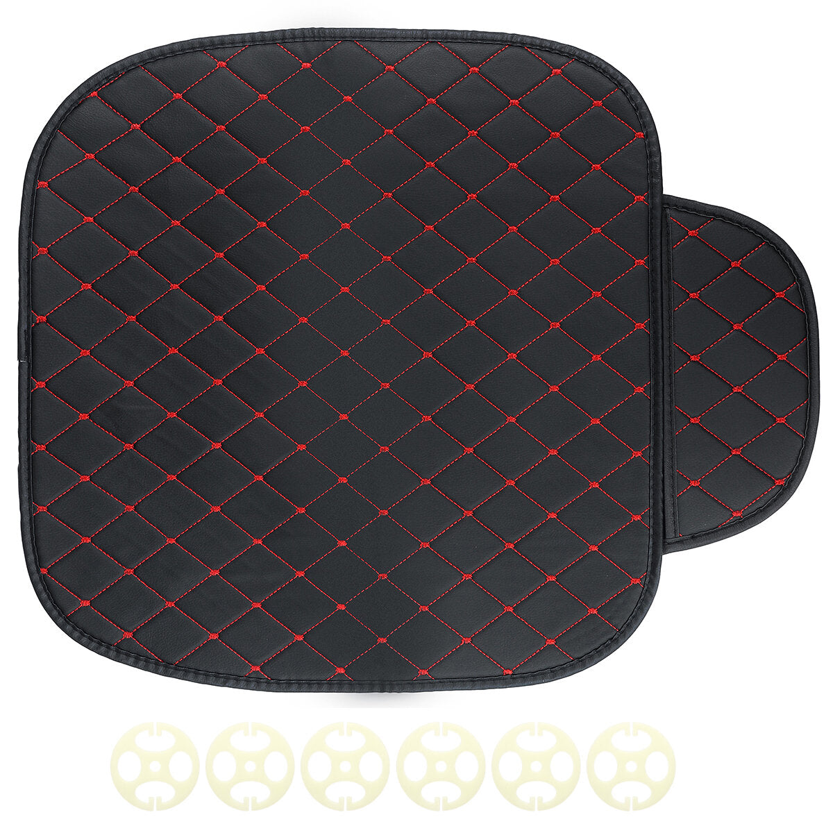 Universal PU Leather Car Seat Cushion Cover - Breathable, Protective, and Comfortable