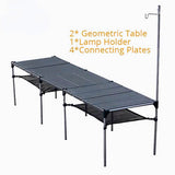 Outdoor Camping Desk: Lightweight Aluminum Alloy Folding Table, Portable, Rain-Proof, Detachable for Picnic & Fishing