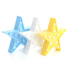 Cute LED Star Night Light for Baby Kids Bedroom Home Decor