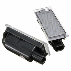 12V LED License Plate Lights - White, Pair