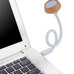 1W Flexible USB Wood LED Reading Lamp Night Light for PC, Laptop, Notebook, Power Bank