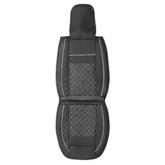 Universal 5-Seats PU Leather Car SUV Seat Cover Set with Front, Rear Cushions and Pillows