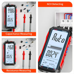 Rechargeable Full Screen 6000 Counts Auto Range Digital Professional Multimeter