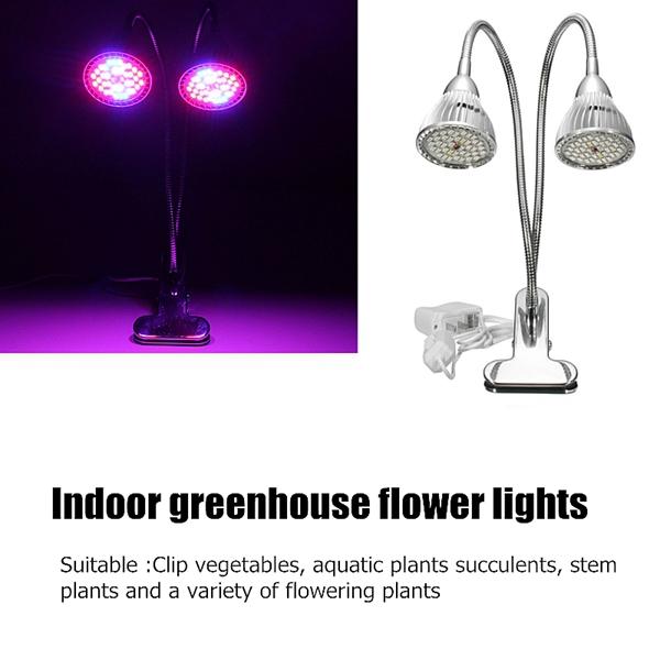 15W Flexible Clip-on Full Spectrum LED Grow Light for Hydroponics and Flowers