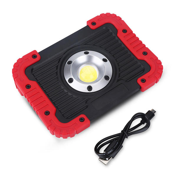 10W Portable USB Rechargeable LED COB Camping Light - Ideal for Hiking, Fishing, and Outdoor Flood Lighting