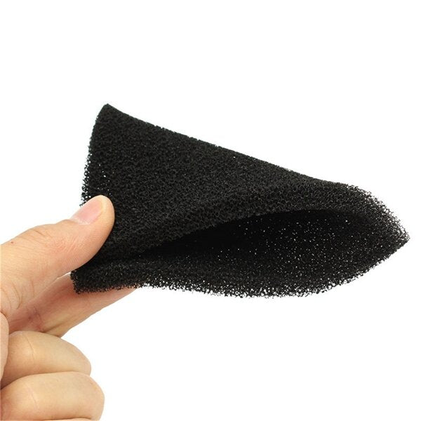 10pcs 28PPI Black Activated Carbon Foam Sponge Air Filter Pads for Smoke Absorber