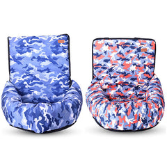 Camouflage Car Copilot Seat Pet Mat Bag - Travel Dog Protector Carrier Cushion Pad