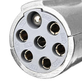 24V Seven Pin Trailer Plug - Aluminum S Type with Seven Holes