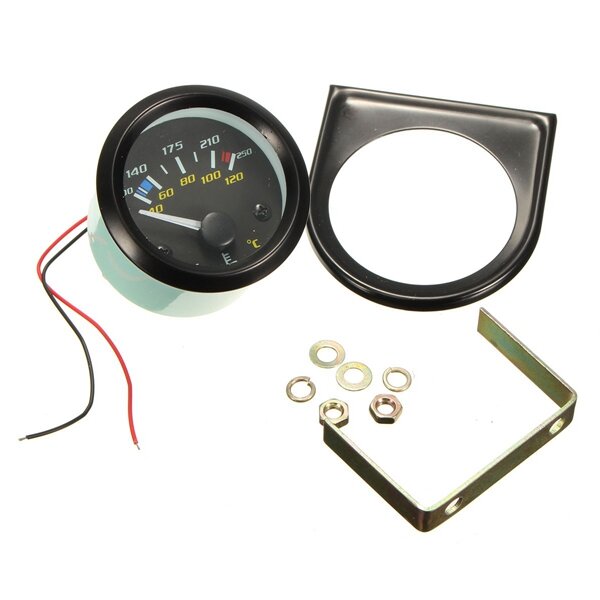 2-Inch Car Water Temperature Gauge for 12V Systems - Universal Fit