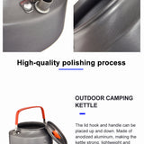 Camping Water Kettle & Outdoor Coffee Kettle - Picnic Set, Tableware, Cookware, and Utensils for Tourism