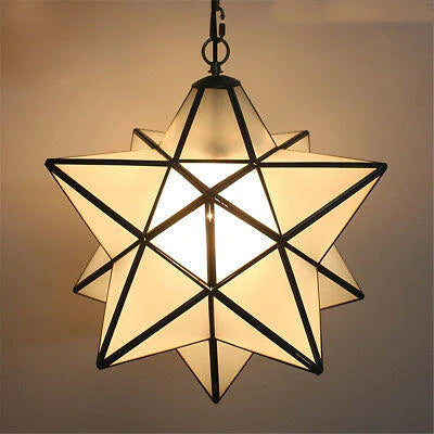 Modern Star Glass Pendant Light Chandelier - Ceiling Lamp Fixture Decor