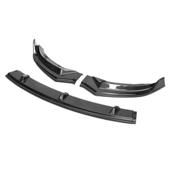 Carbon Black Front Bumper Lip Spoiler Body Protector Kit