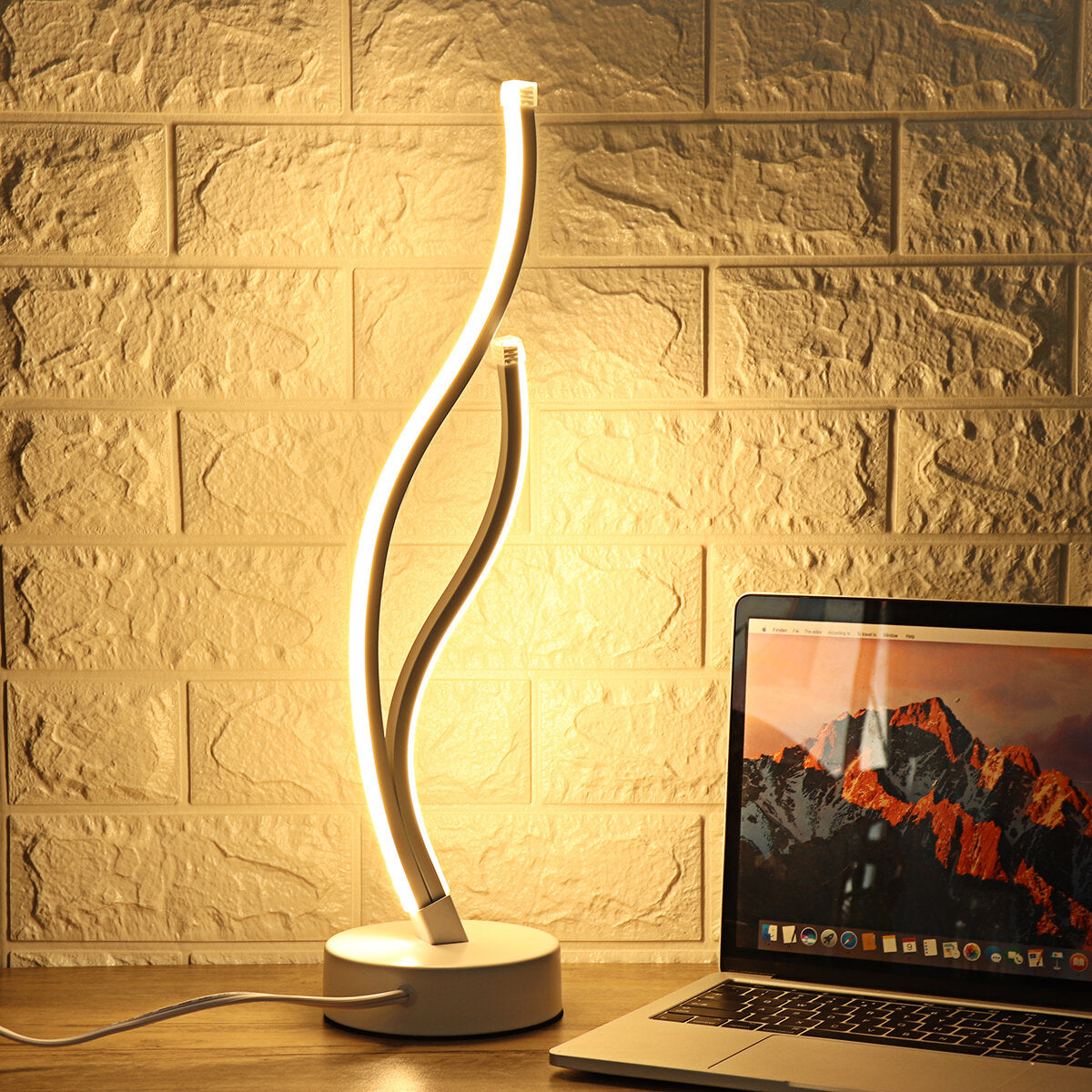 Modern LED Table Lamp for Bedside, Desk, and Bedroom - Night Lighting Fixture and Decoration