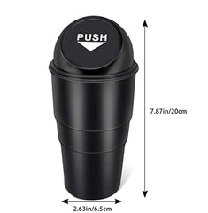 Car Garbage Cans with Lid - Mini Trash Bins for Creative Interior Supplies