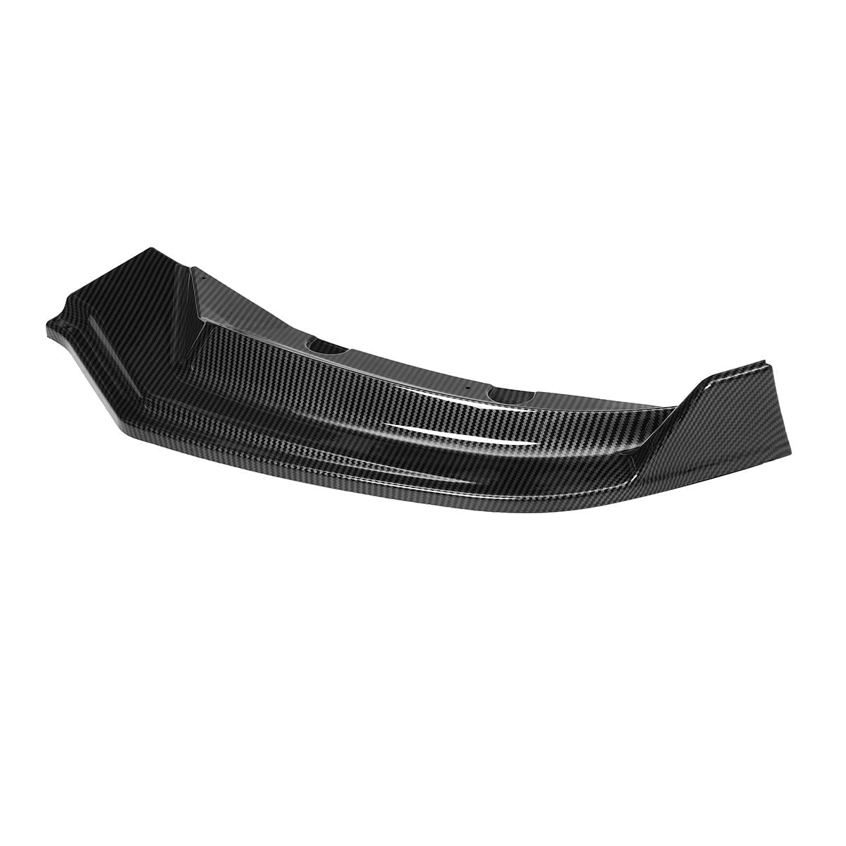 Carbon Black Front Bumper Lip Spoiler Body Protector Kit