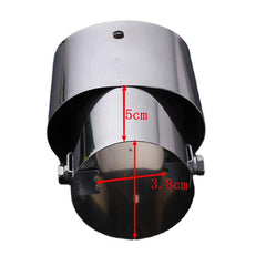 Universal Stainless Steel Car Exhaust Pipe for DIY Auto Modification - Straight Trail Design