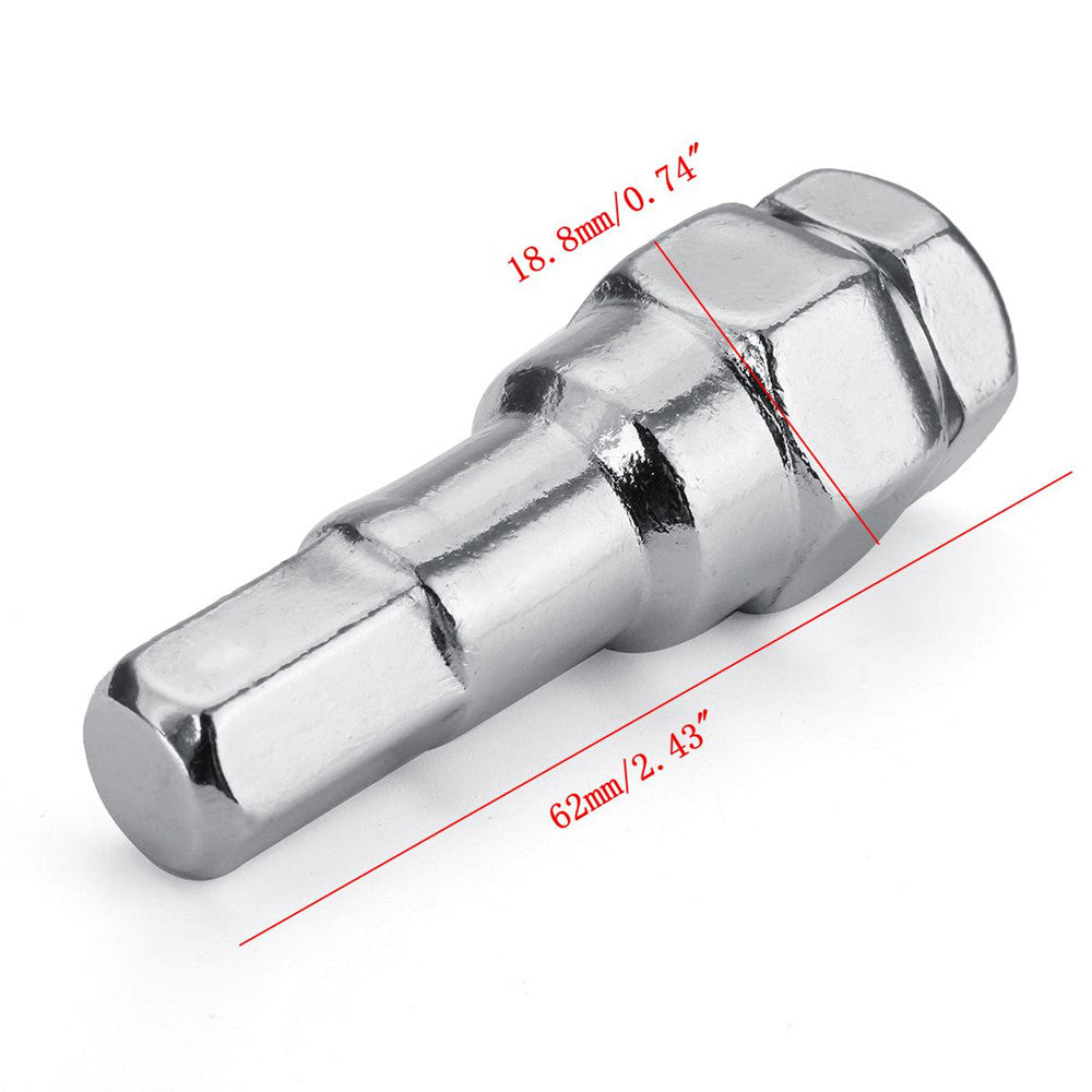 12-mm-Inbusschlüssel-Tuner, Radmuttern-Werkzeug – 6-Punkt-Spline-Steckschlüssel-Adapter