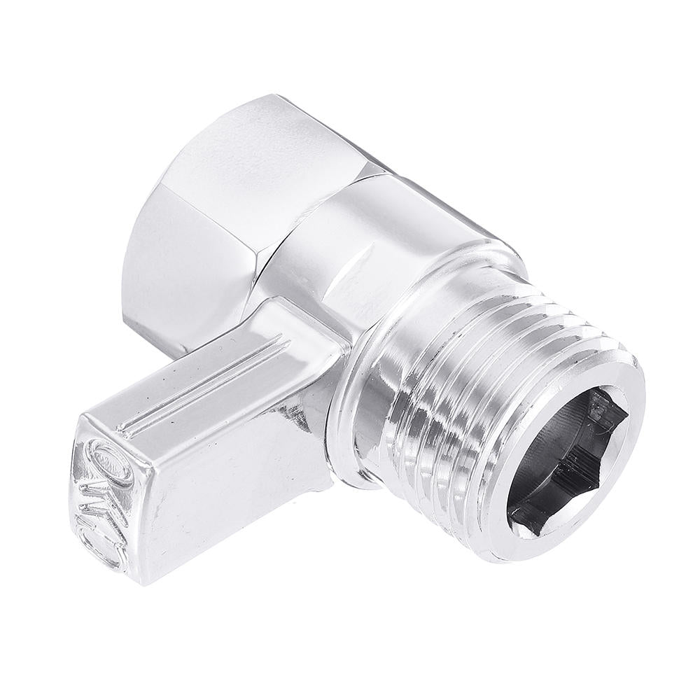 G 1/2 Shower Head Shut-Off Valve Brass Water Flow Control Regulator Quick Open Bath Accessory