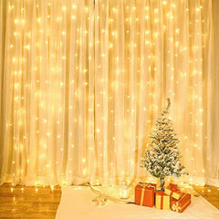 3M Sound-Activated USB Curtain Lights for Christmas, Bedroom, and Wedding Decorations