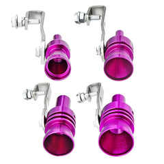 Purple Aluminum Turbo Sound Whistle Exhaust Muffler Simulator Pipe Blow-Off Valve - Available in S/M/L/XL