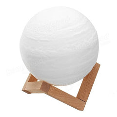 13cm 3D Jupiter Lamp - USB Rechargeable, Touch Sensor, Color Changing LED Night Light, DC5V Gift