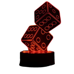 3D Dice Shape RGB USB Night Light - Color Changing LED Table Lamp with 24 Key Controller, Perfect Xmas Gift