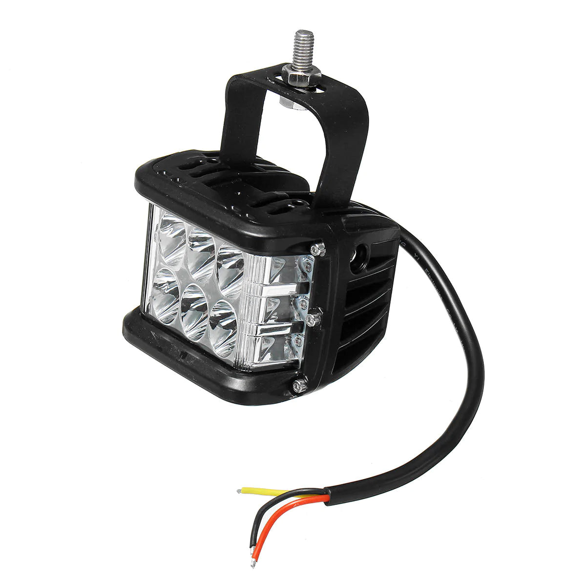 12V LED Work Fog Light Side Shooter Combo, Dual Color for 10V-48V Offroad SUV Truck