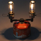 Dual Gas Adapter: 1 Gas Tank Cylinder to 2 Gas Stoves, Lamps, Lanterns for Outdoor Camping and Tourism Burners