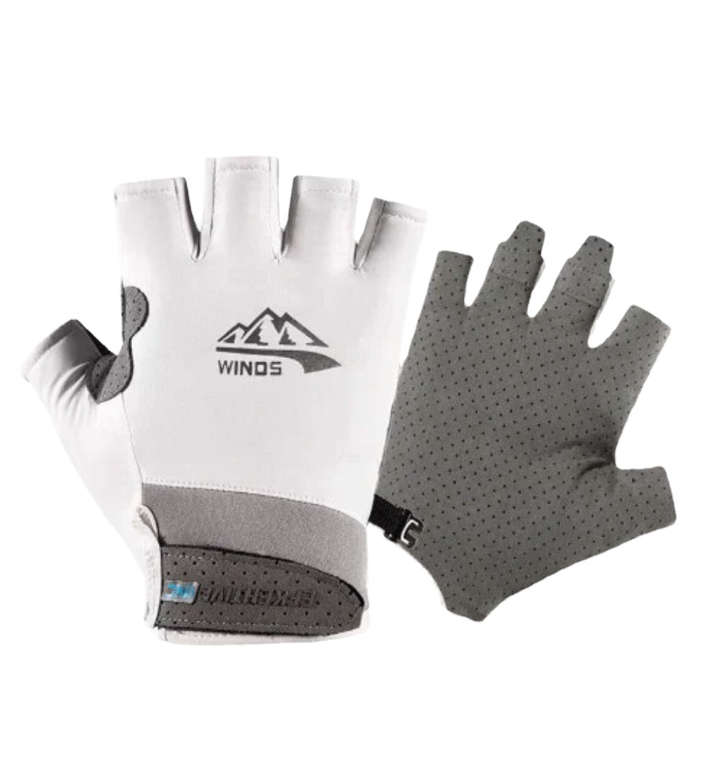 Breathable Ice Silk Sports Gloves for Fishing, Mountaineering, Riding, and Fitness