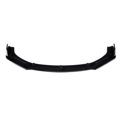 3Pcs Glossy Black Front Bumper Lip Spoiler Chin Splitters