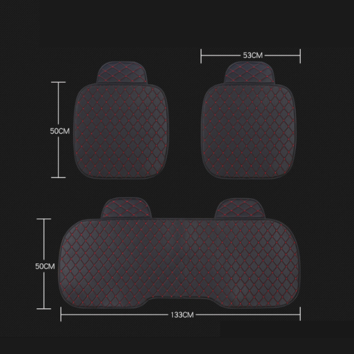 Universal PU Leather Car Seat Cushion Cover - Breathable, Protective, and Comfortable