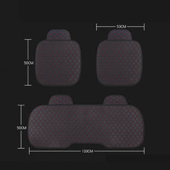 Universal PU Leather Car Seat Cushion Cover - Breathable, Protective, and Comfortable