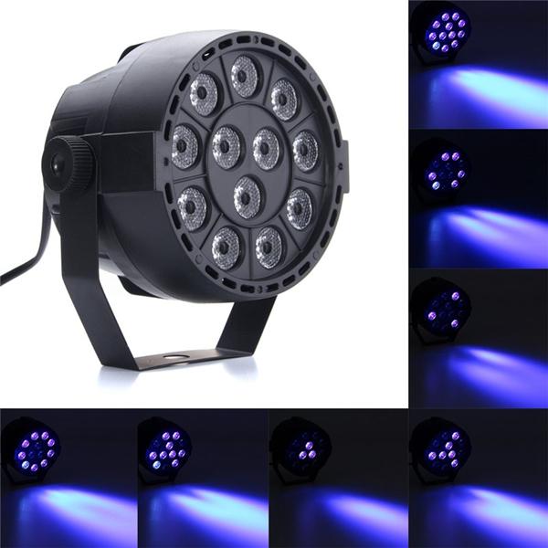 12W UV 12 LED Black Light, Sound Active, DMX512 for Disco Club Bar DJ Show, AC110-240V