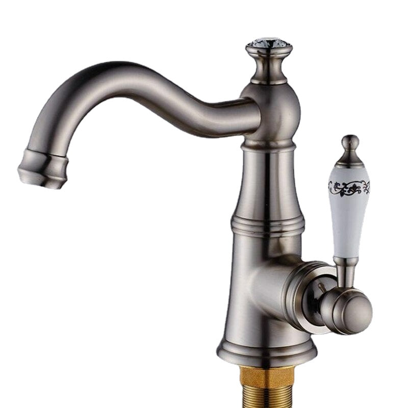 European Style 360 Degree Swivel Kitchen Sink Faucet, Hot & Cold Water Mixer Tap, Modern Design, Great Value