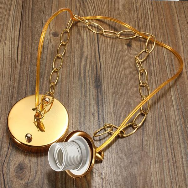 1M Ceiling Rose Chain Pendant Chandelier Light Bulb Holder Socket Lamp