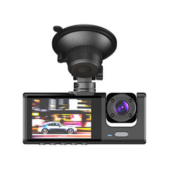 2" Dash Cam 3-Way HD 1080P, Three-Lens, Parking Monitor, Night Vision Car DVR