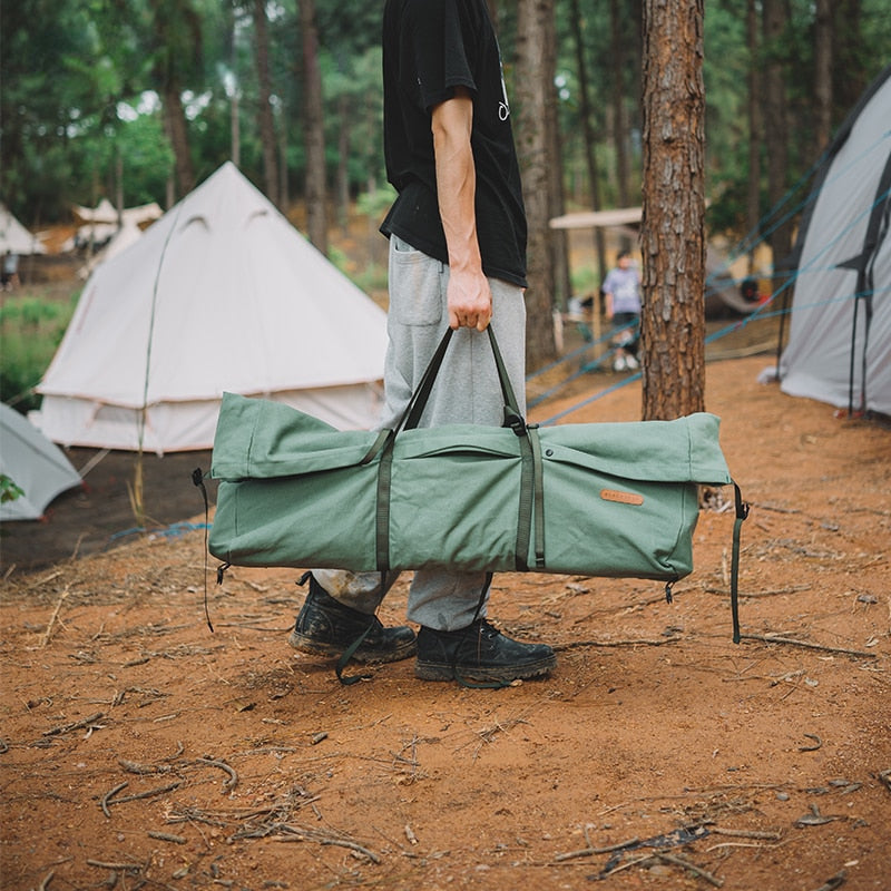 Große Outdoor-Camping-Canvas-Tasche für Sportausrüstung und -zubehör