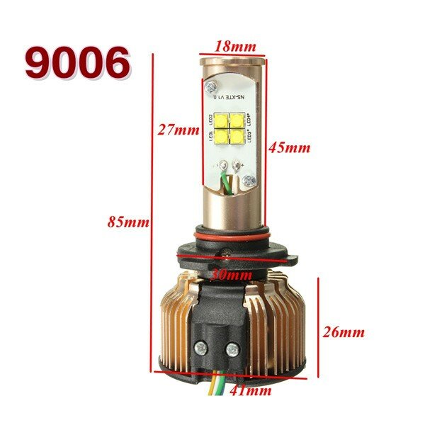 48W COB LED Headlight Kit, Hi-Lo Beam, 4800LM, 6000K