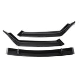 3PCS Carbon Fiber Look Front Bumper Lip Body Kit Spoiler for Cars