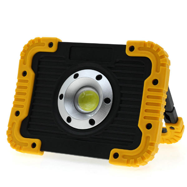 10W Portable USB Rechargeable LED COB Camping Light - Ideal for Hiking, Fishing, and Outdoor Flood Lighting