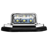 LED Rear Tail License Plate Light with Fittings for 10-30V Truck, Lorry, Van, Caravan