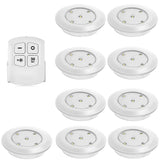 6pcs inlife led wireless cabinet lamp with remote control white