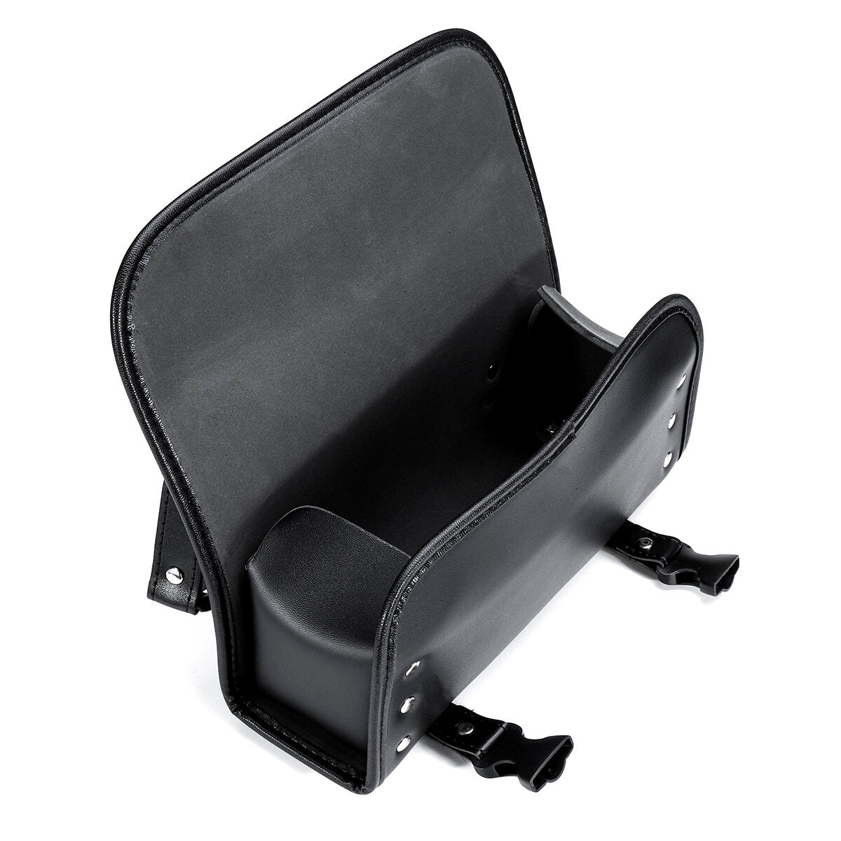 Universal PU Leather Motorcycle Front Fork Tool Bag Saddlebags Pouch Luggage