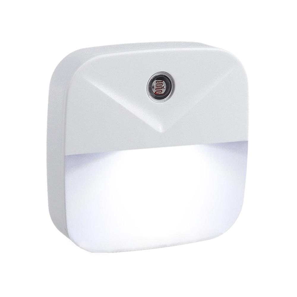 Mini LED Night Light Plug-In Wall Lamp with Light Sensor Control for Kids' Bedroom