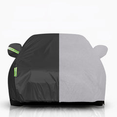 Waterproof All-Weather Car Cover, UV Protection, Windproof, Black, L/XL for Sedan