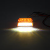 24V 6500K White LED Side Marker Lights Indicator Lamps for Truck Van Pickup Trailer - 2PCS